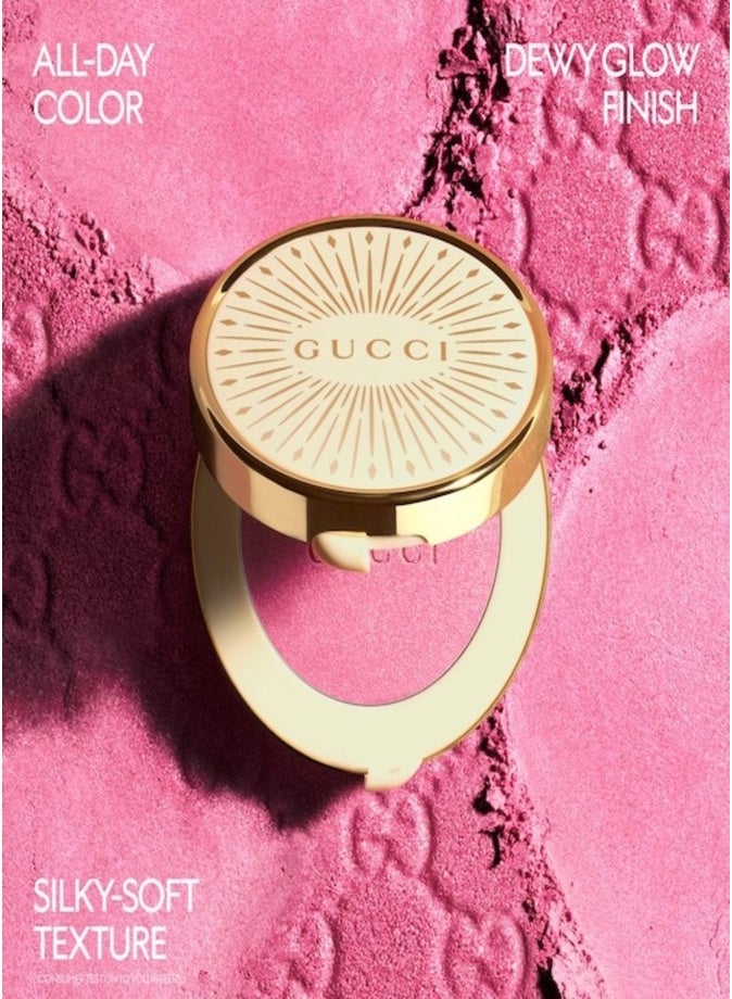 Gucci Glow Dewy Powder Blush 5.5g – 01 Arctic Rose Radiant Long-Wear Cheek Color - Image 5
